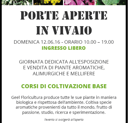 Porte Aperte in Vivaio