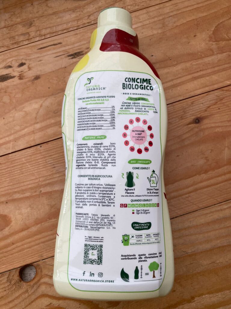 concime bio ornamentali retro etichetta