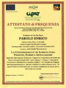 Geel Floricultura - Attestato Corso Parolo Enrico