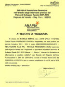 Geel Floricultura - Attestato Corso Parolo Enrico